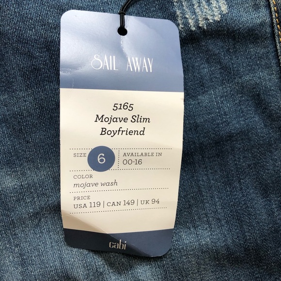 Cabi 5165 Mojave Slim Boyfriend - Picture 5 of 6